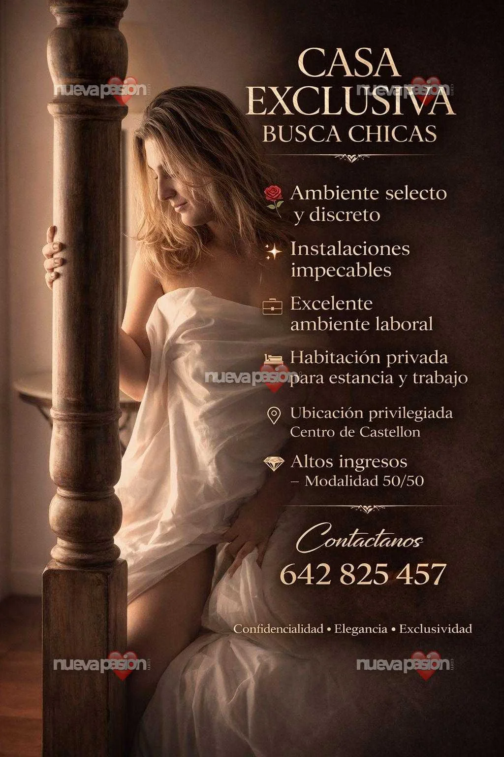 Escort blanca delgada en Castellón de la Plana