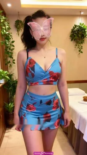 Escort asiática curvy en Barcelona